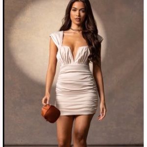 Champagne mini dress. Size 10 USA. Brand new with tags. Never been worn.
